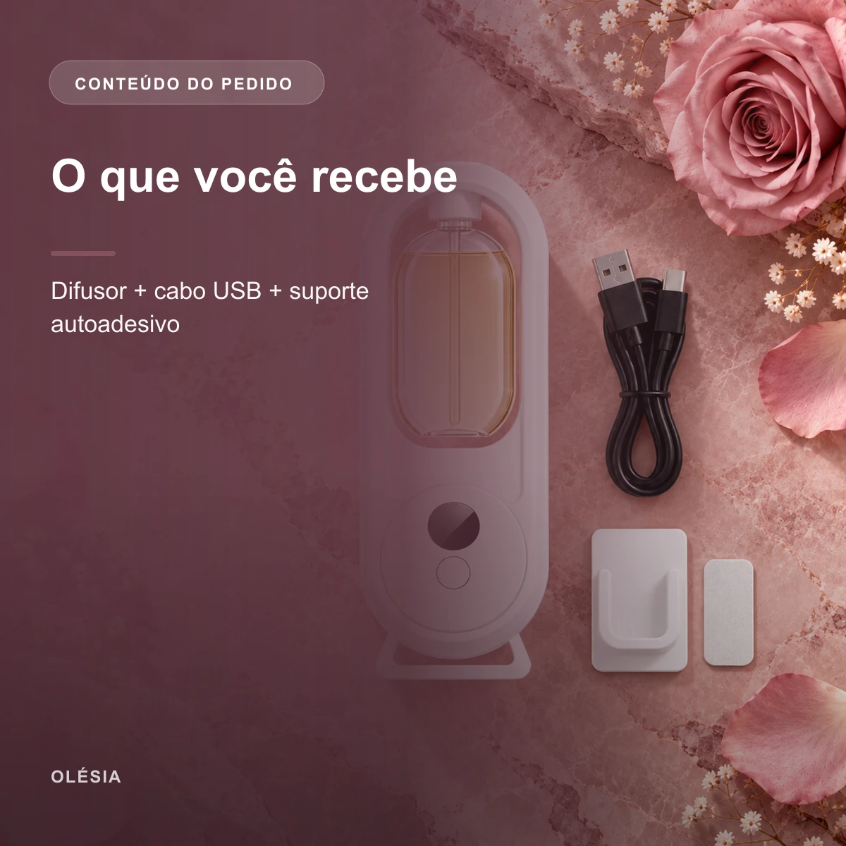 Conteúdo recebido de Difusor Aromatizador Inteligente Ultrassônico